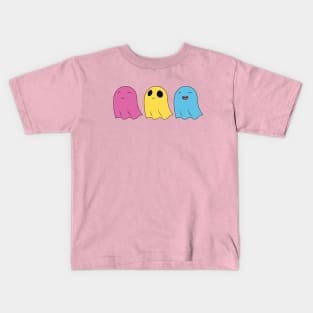 Pansexual Pride Ghosts Kids T-Shirt